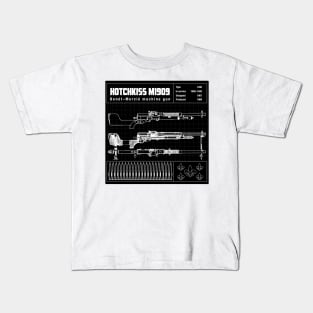 HOTCHKISS M1909 DIAGRAM Kids T-Shirt